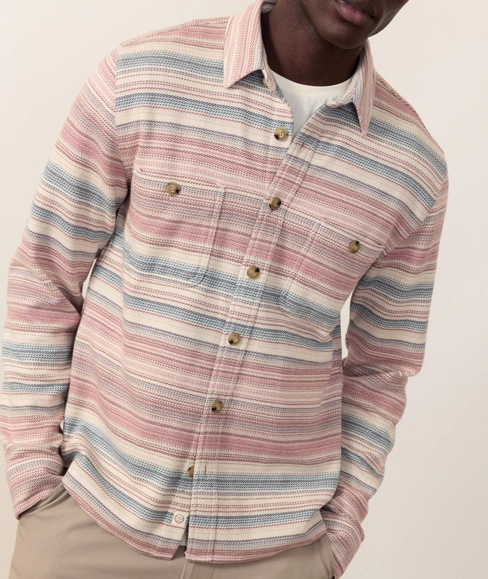 Pacifica Stretch Twill Shirt - Warm Baja Stripe