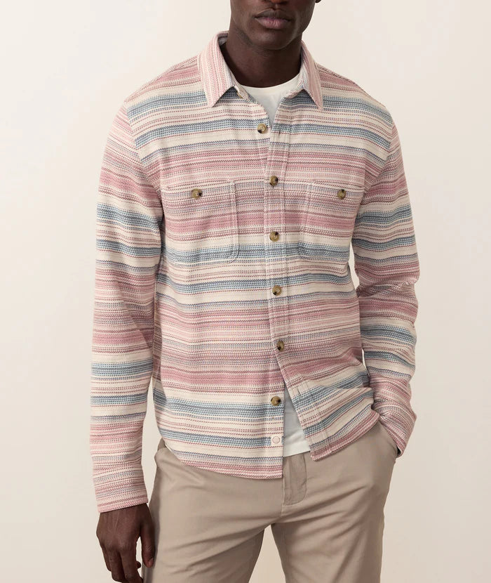 Pacifica Stretch Twill Shirt - Warm Baja Stripe