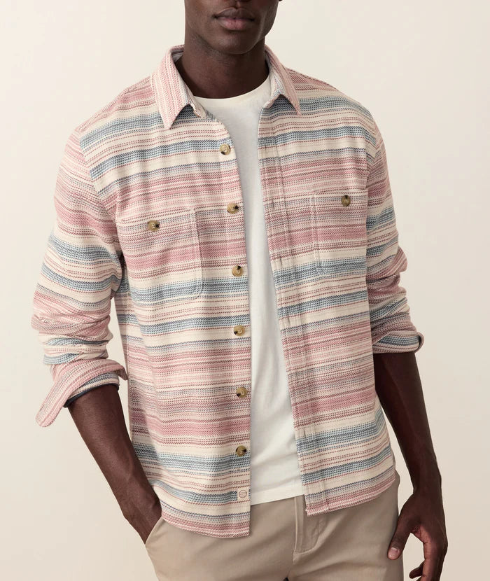 Pacifica Stretch Twill Shirt - Warm Baja Stripe
