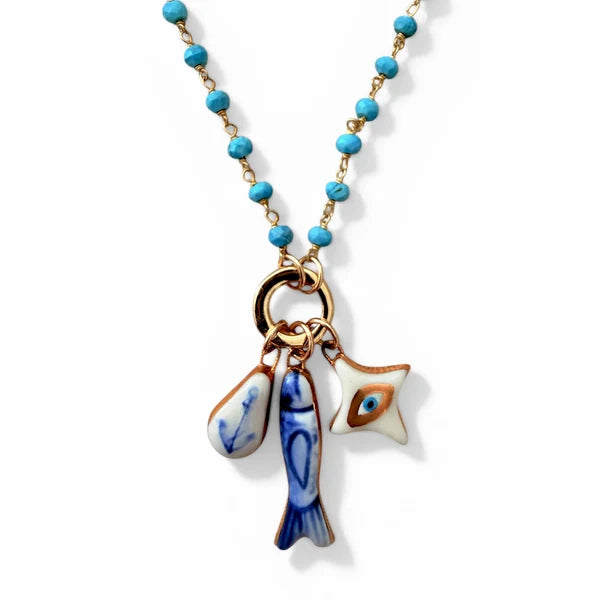 Blue Fish Charm