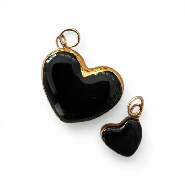 Heart Charm - Small - Black