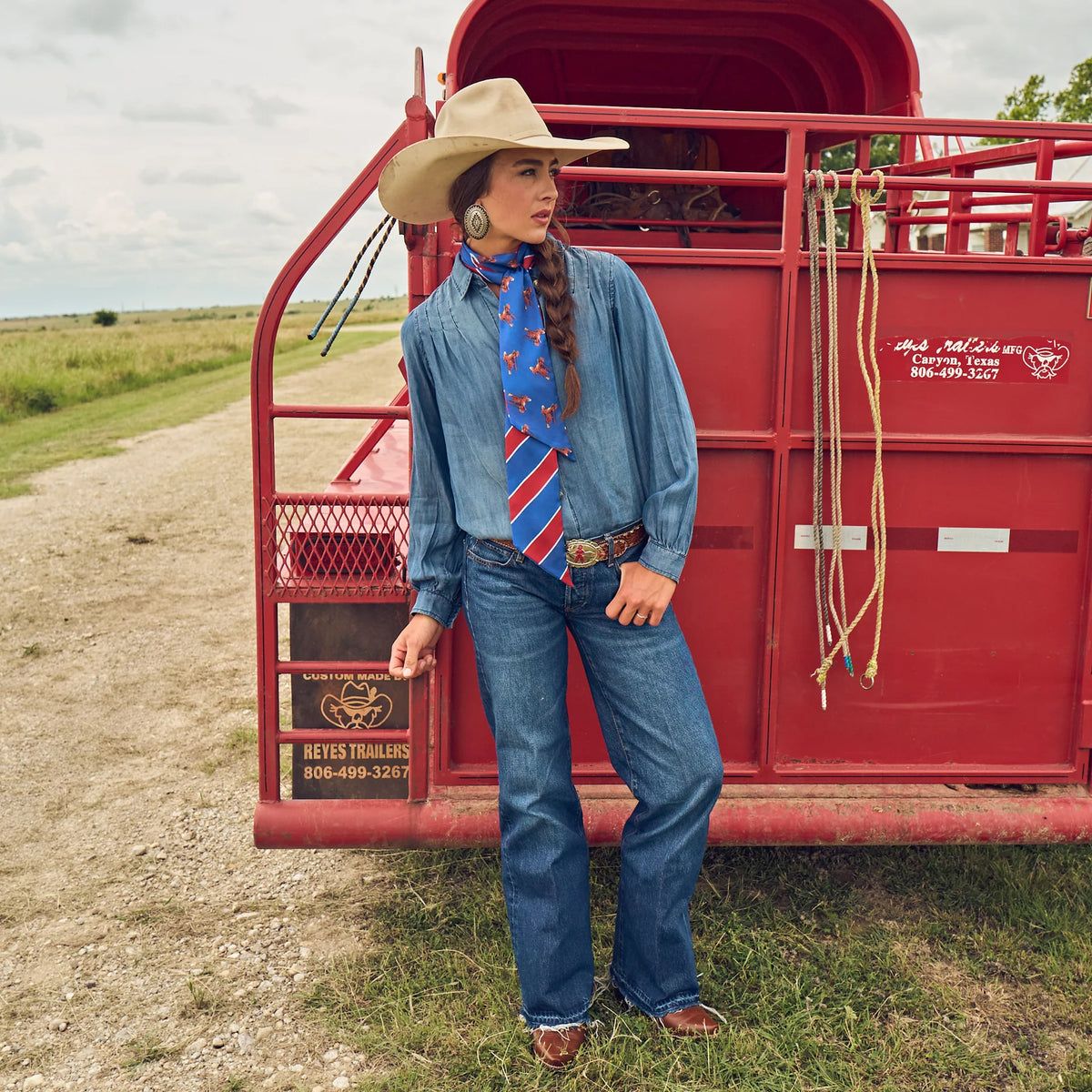 BOLI™ - Preppy Saddle - Red/Blue