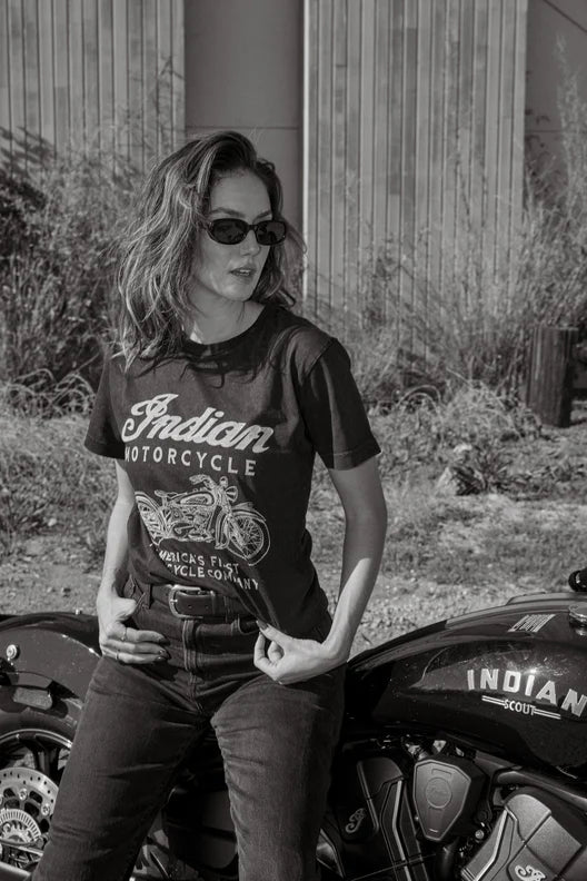 Indian Motorcycle RL Pigment T Shirt-Black