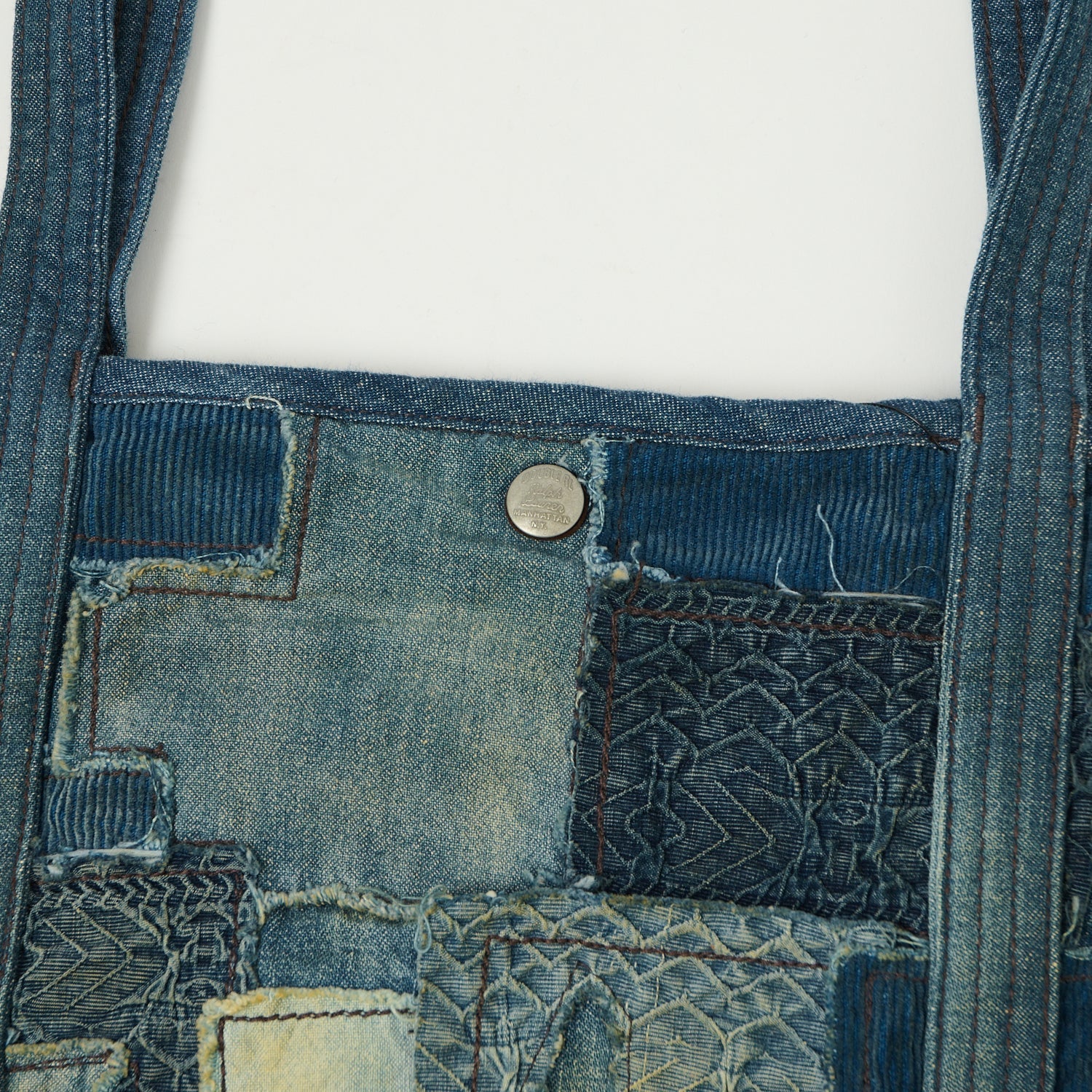 RRL Hercules Patchwork Tote Bag - Indigo