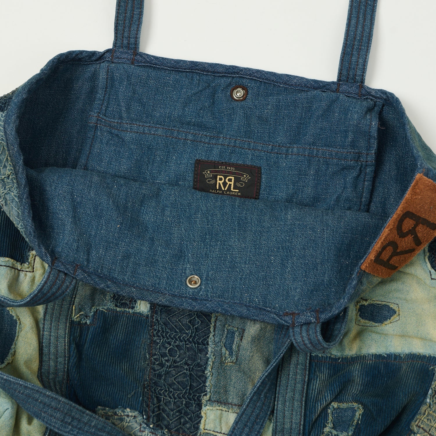 RRL Hercules Patchwork Tote Bag - Indigo