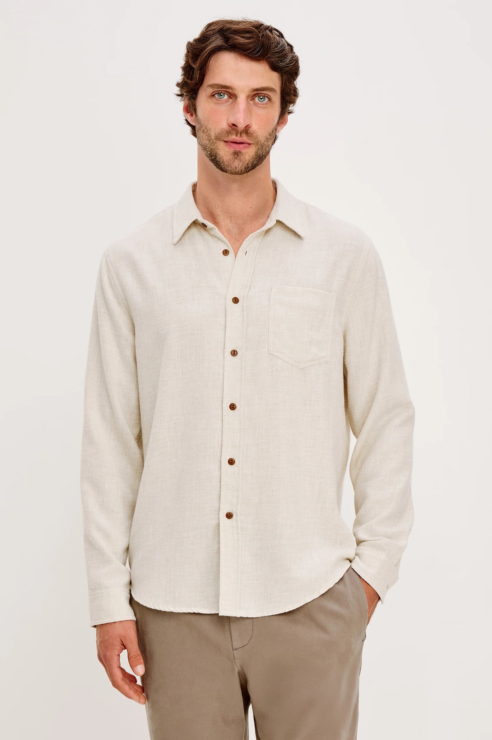 Runson Shirt Cream Heather