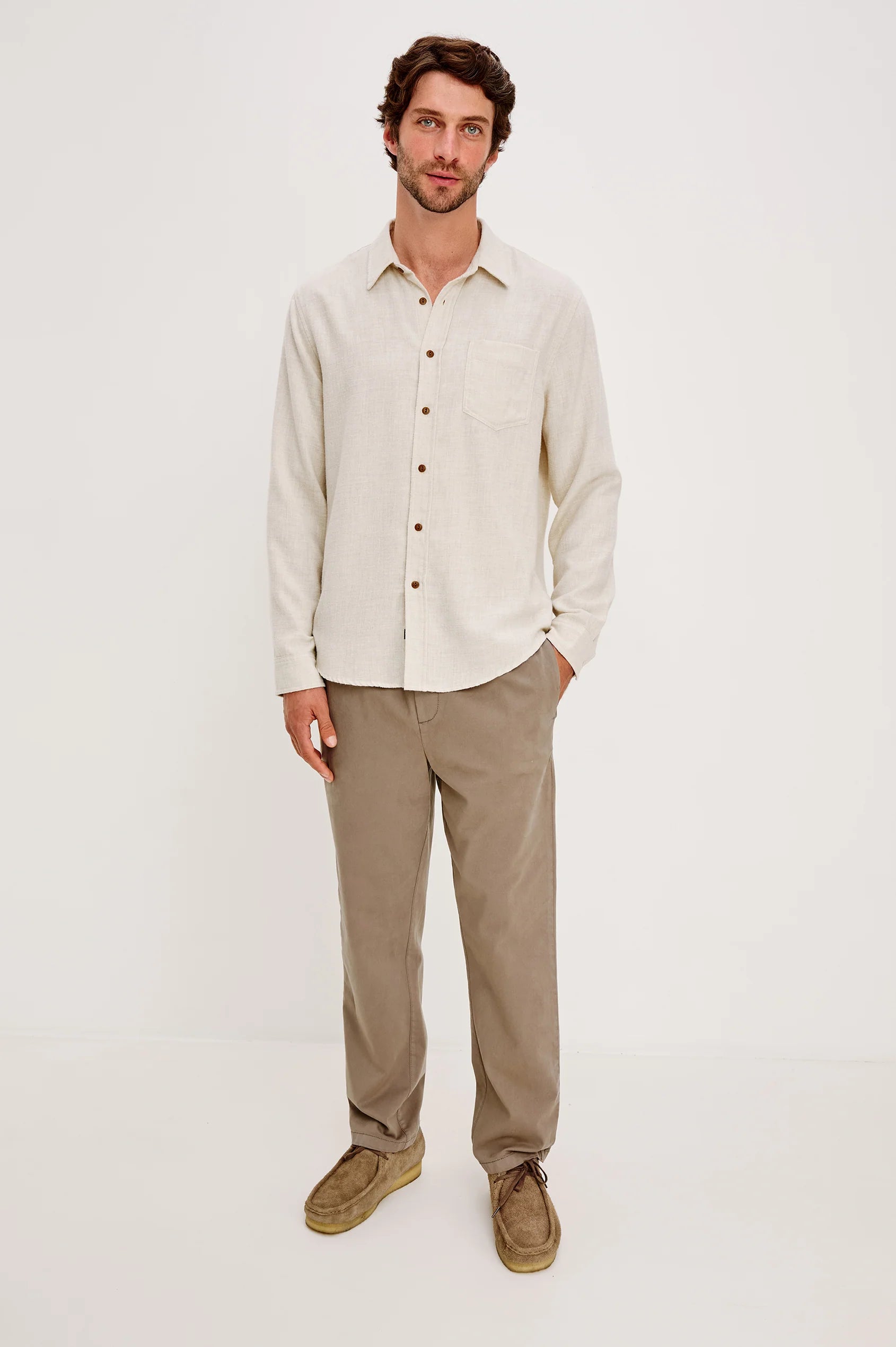 Runson Shirt Cream Heather