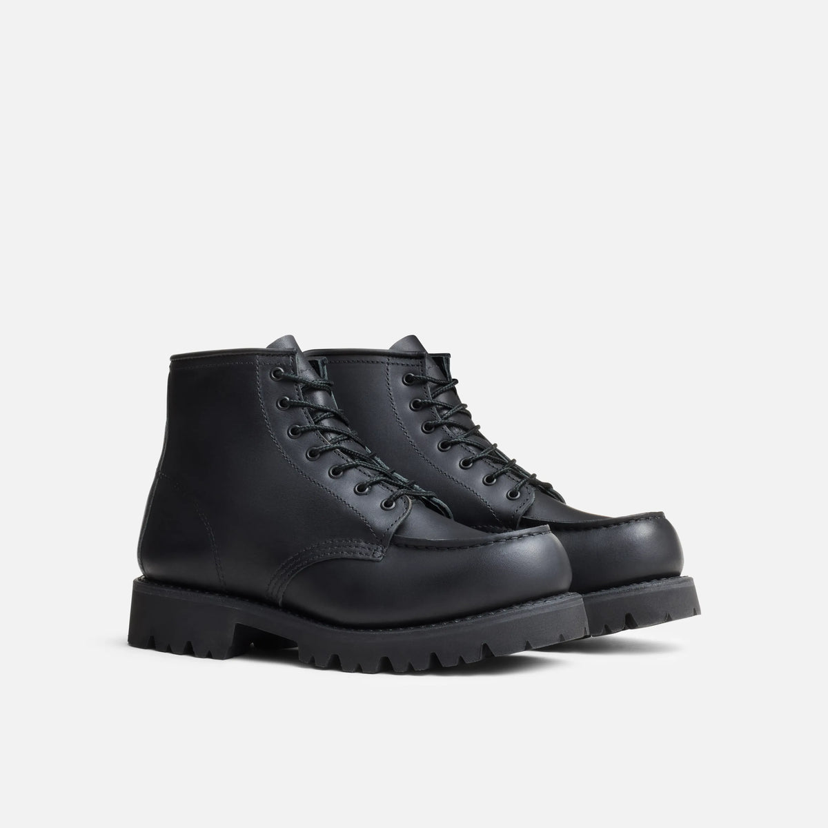 Women's Porter Moc in Black Boundary Leather