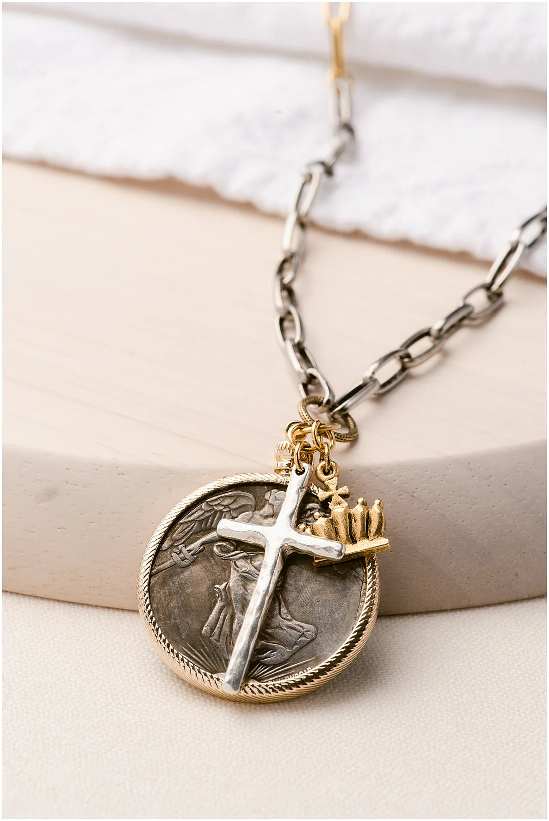 Relic Necklace - Silver/Gold Combo 20"