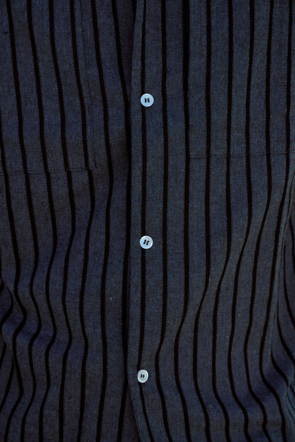 Crux Ss Shirt Indigo Stripe