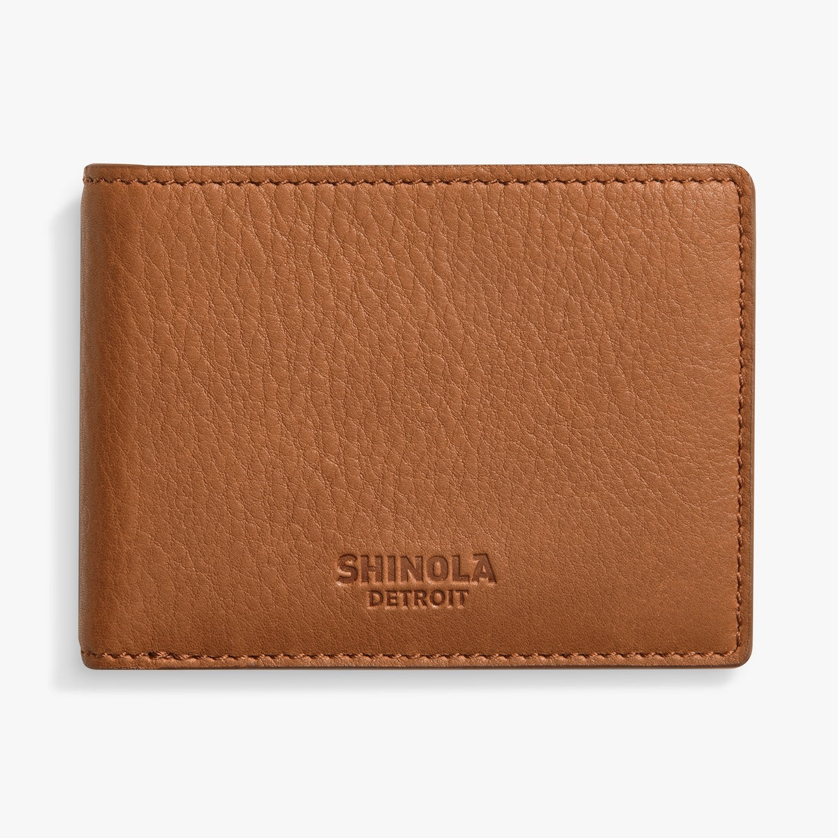 SLIM BIFOLD WALLET - NATURAL GRAIN LEATHER