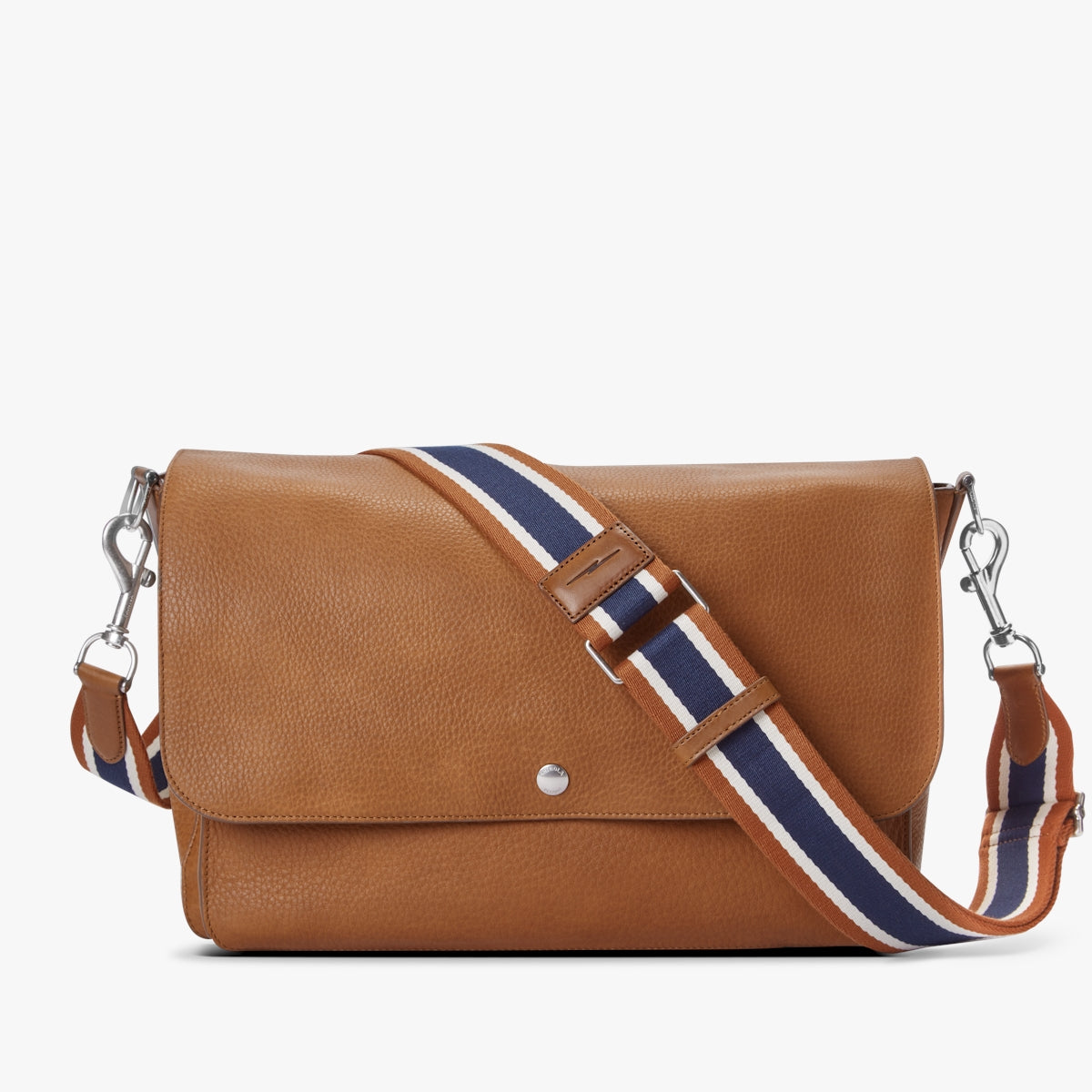 Canfield Relaxed Messenger - Natural Grain Leather