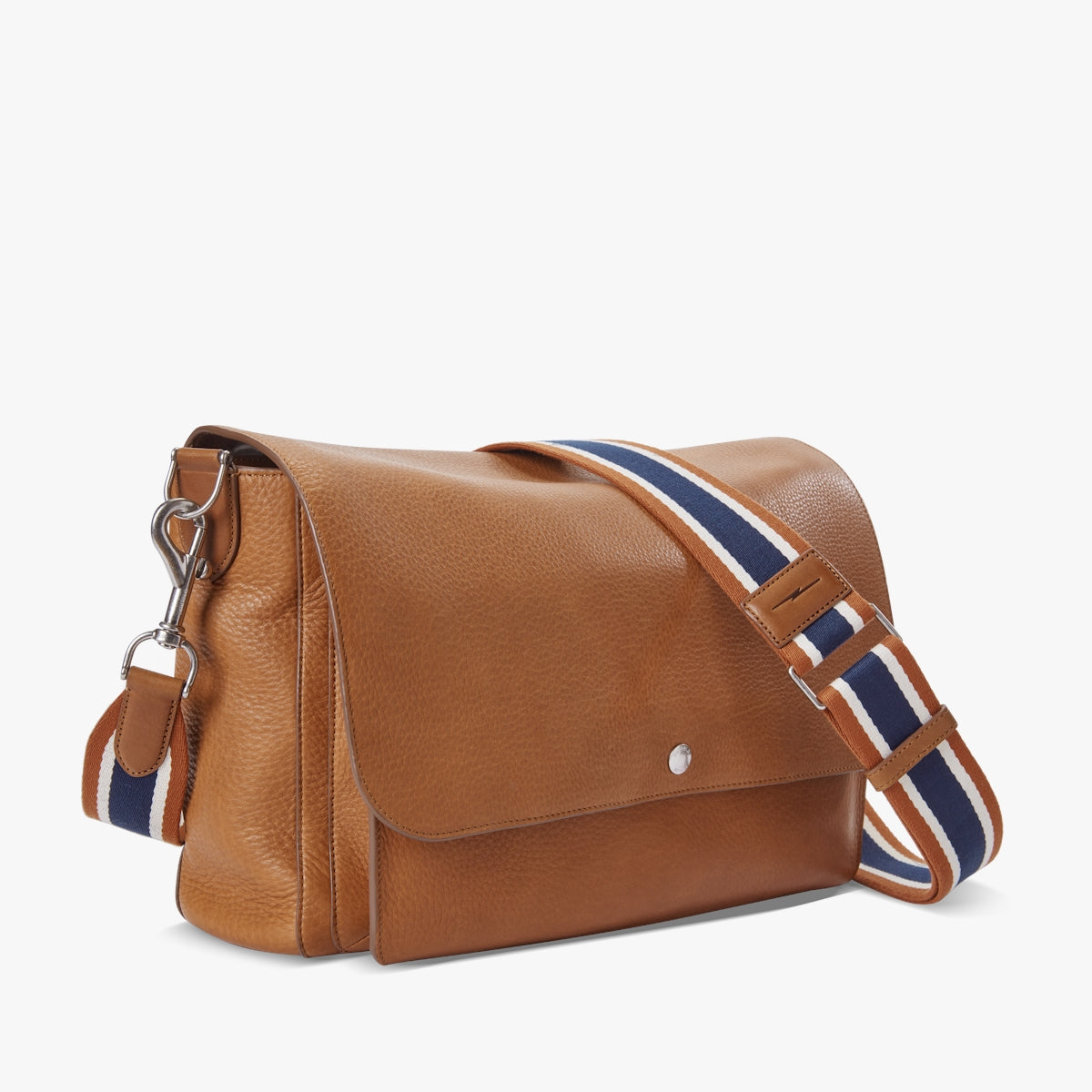 Canfield Relaxed Messenger - Natural Grain Leather