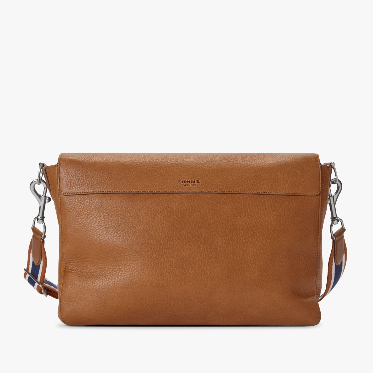Canfield Relaxed Messenger - Natural Grain Leather