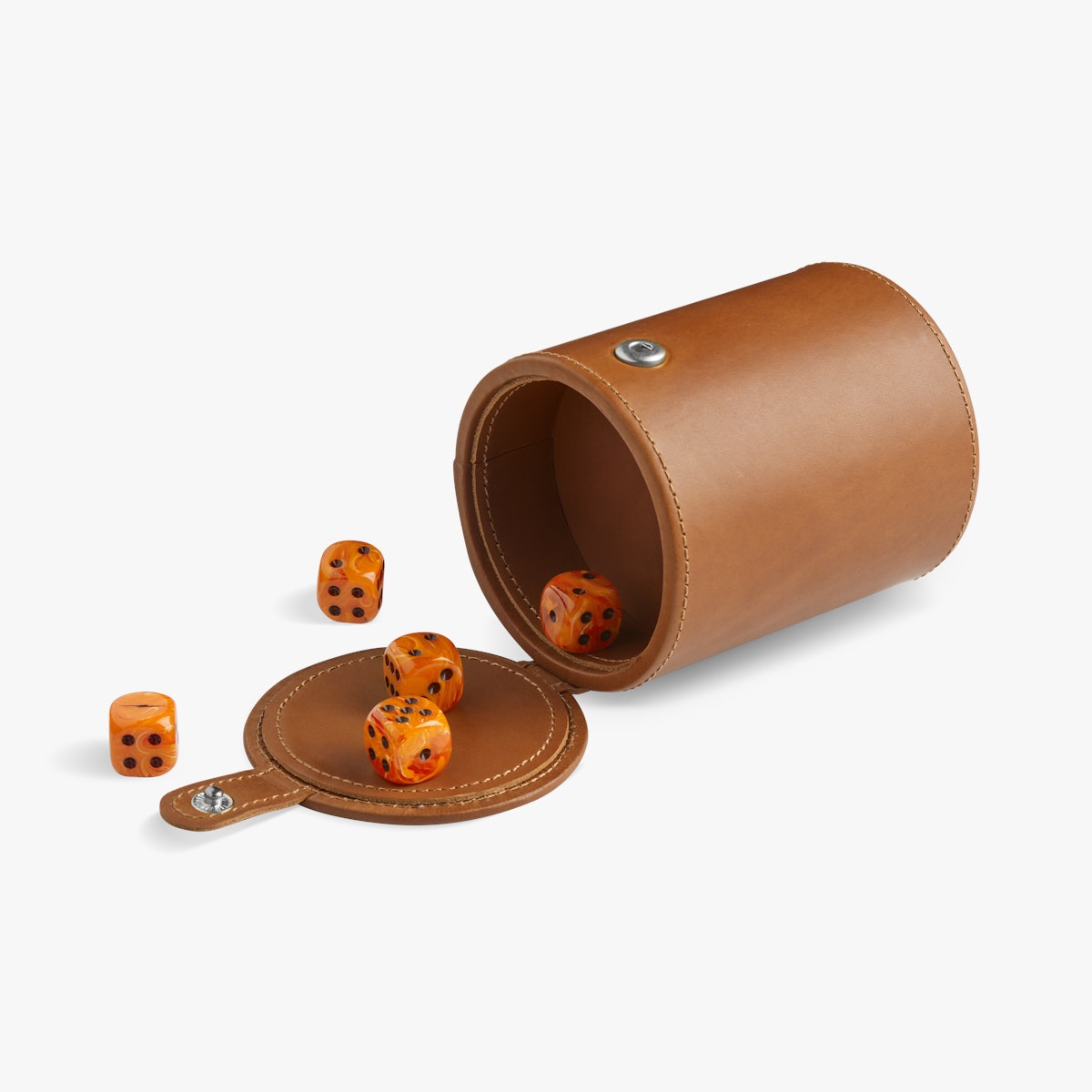 Leather Dice Cup with Dice