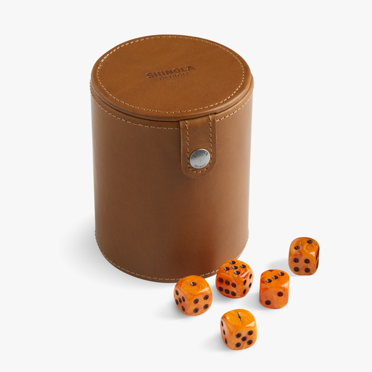 Leather Dice Cup with Dice