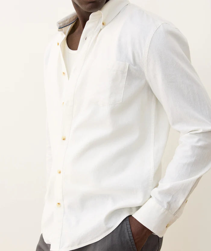 Better-Than-Linen Long Sleeve Shirt - White