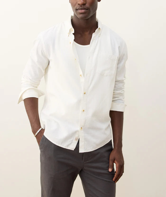 Better-Than-Linen Long Sleeve Shirt - White
