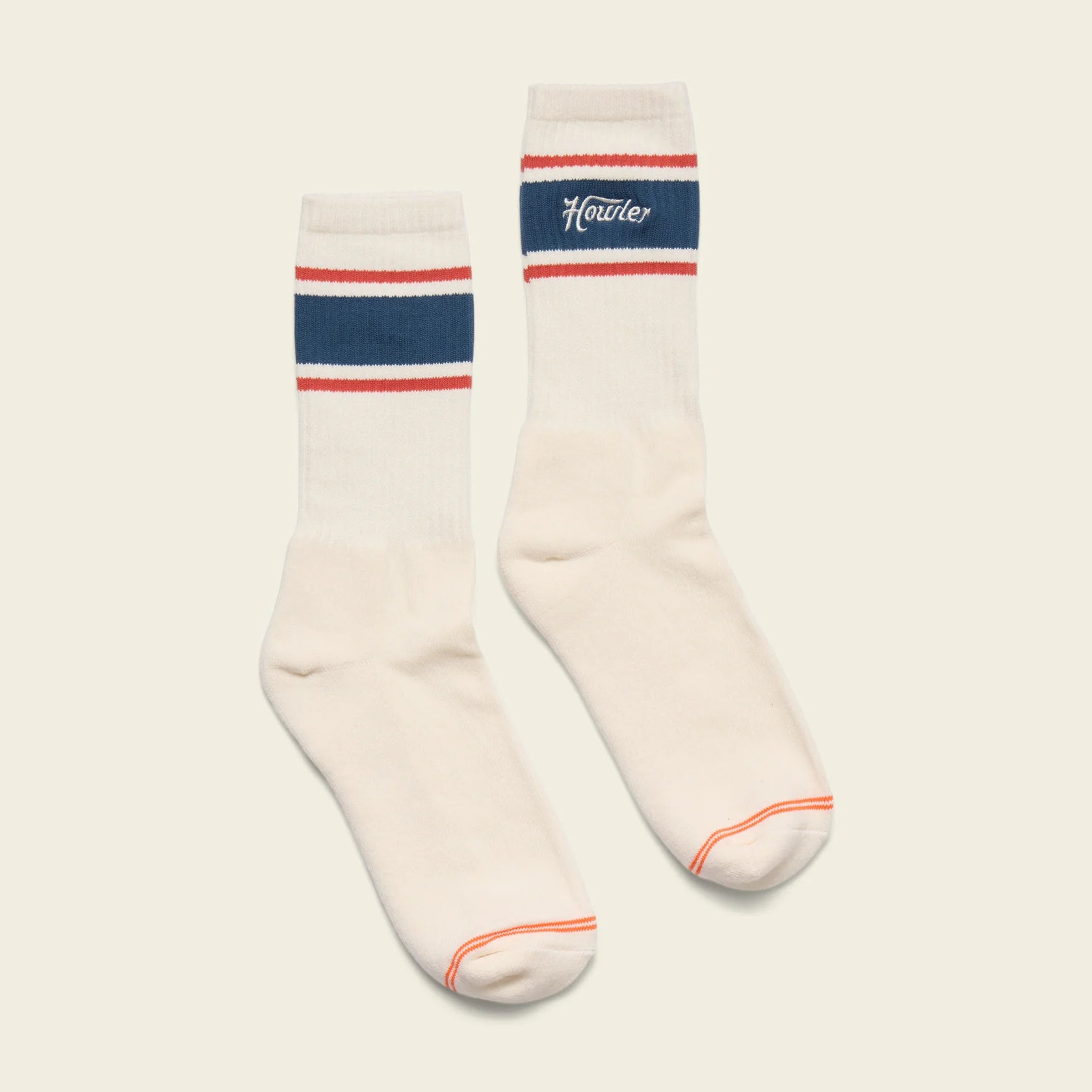 Howler Script Socks - White/Navy