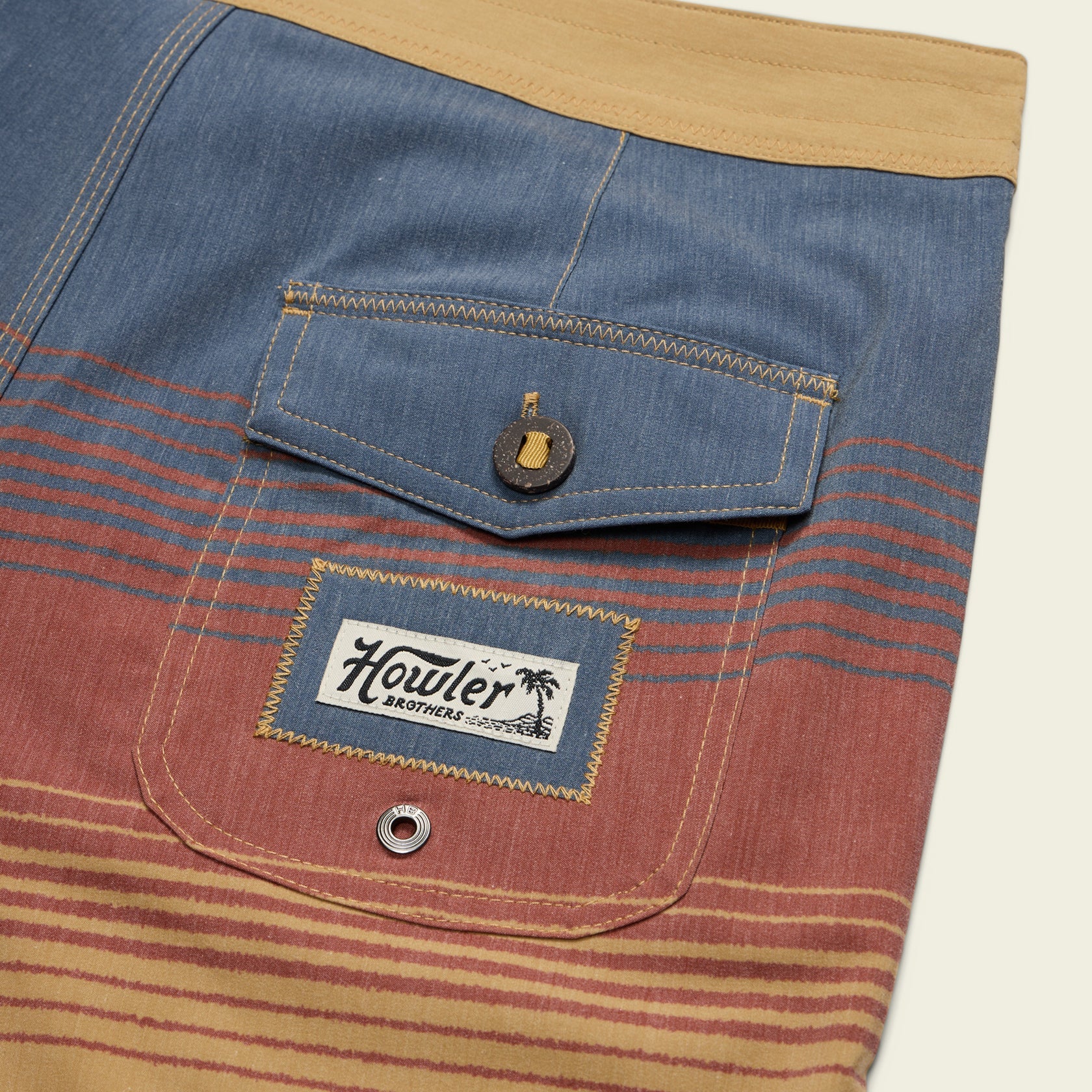 Bruja Boardshorts 18.5" - Meridians : Old Gold