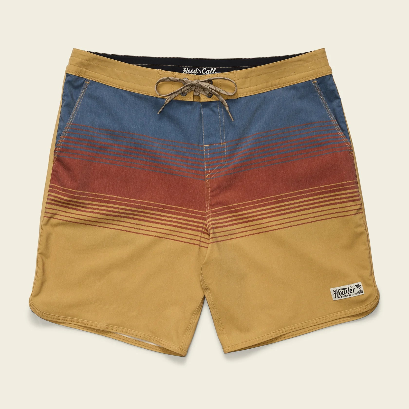 Bruja Boardshorts 18.5" - Meridians : Old Gold