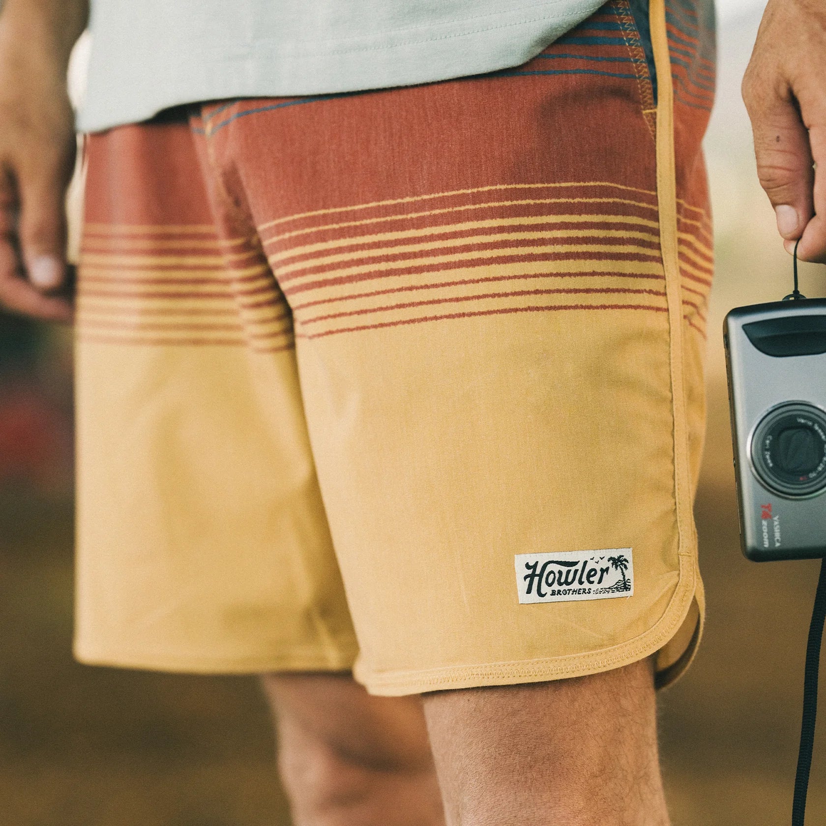 Bruja Boardshorts 18.5" - Meridians : Old Gold