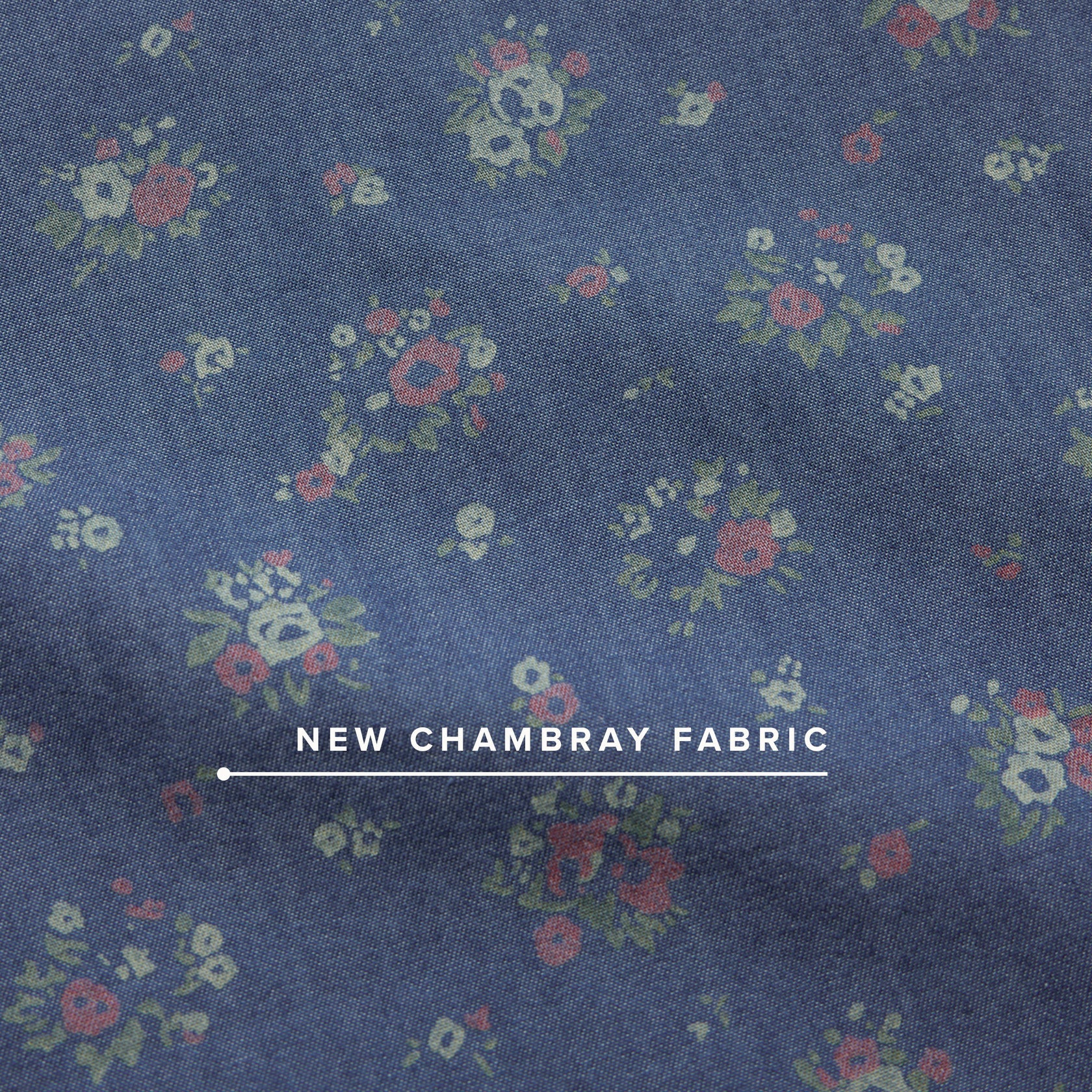 H Bar B Snapshirt - Bouquets : Washed Indigo