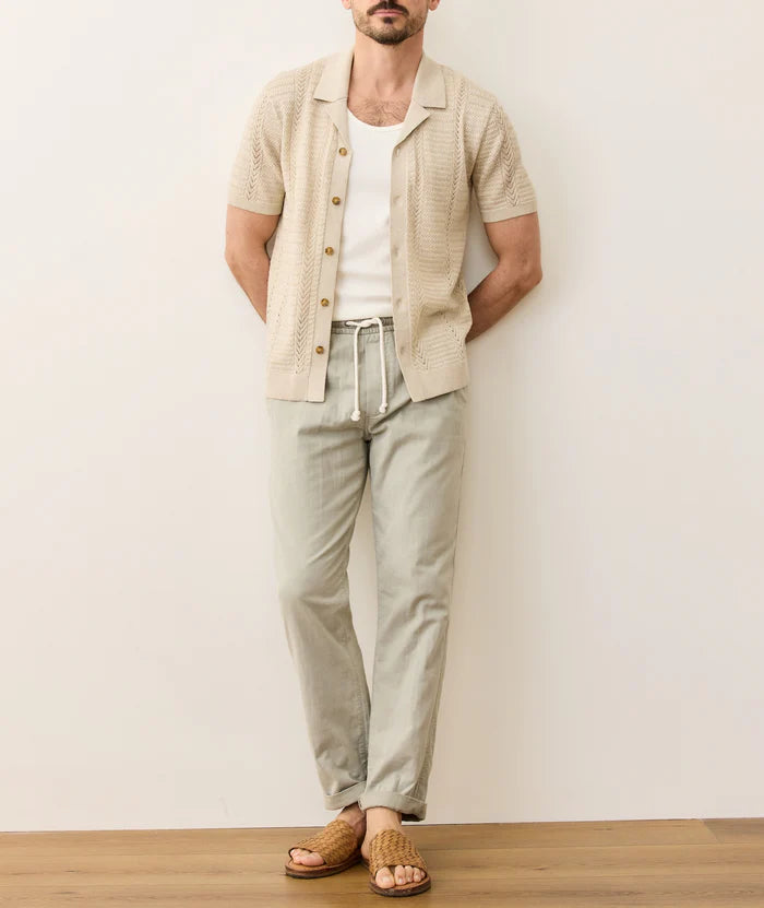 Jaden Sweater Resort Shirt - Driftwood