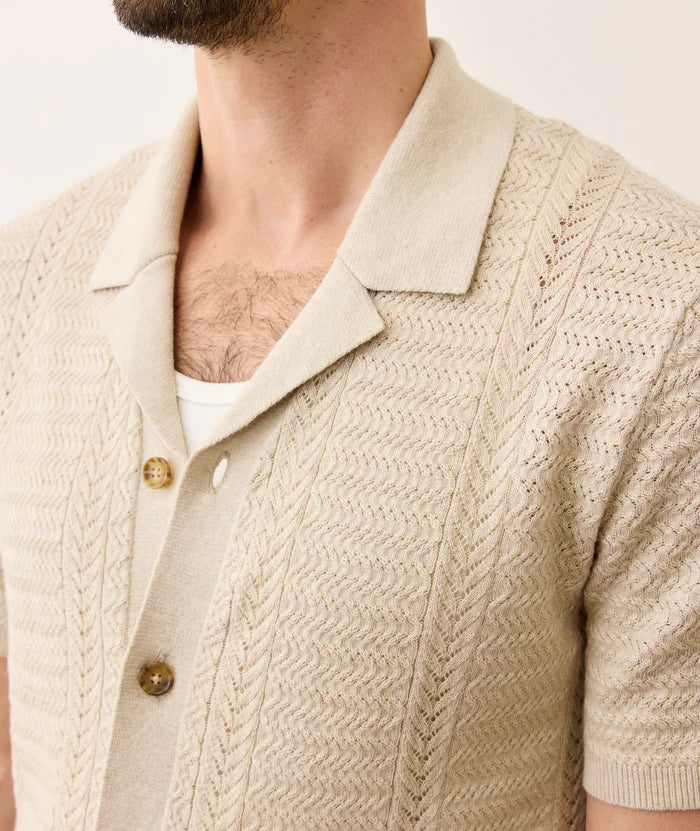 Jaden Sweater Resort Shirt - Driftwood