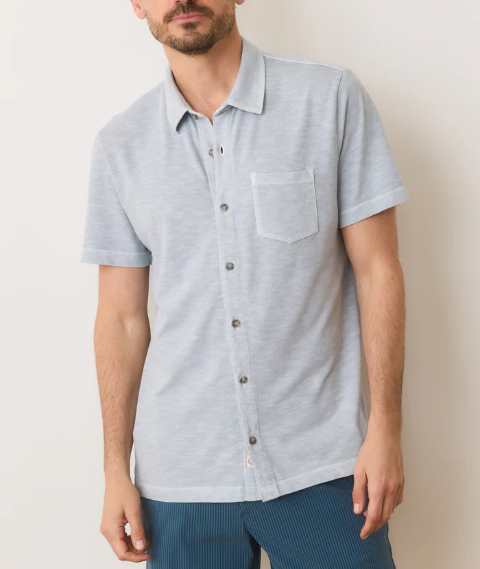 Vintage Heavy Slub Button Down - Light Grey