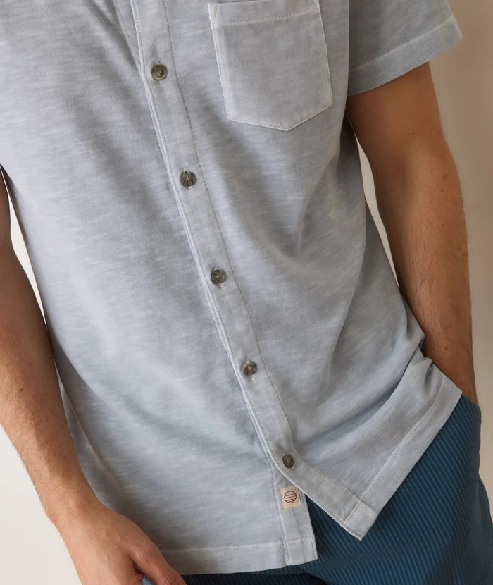 Vintage Heavy Slub Button Down - Light Grey