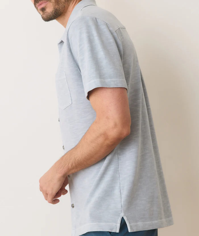 Vintage Heavy Slub Button Down - Light Grey