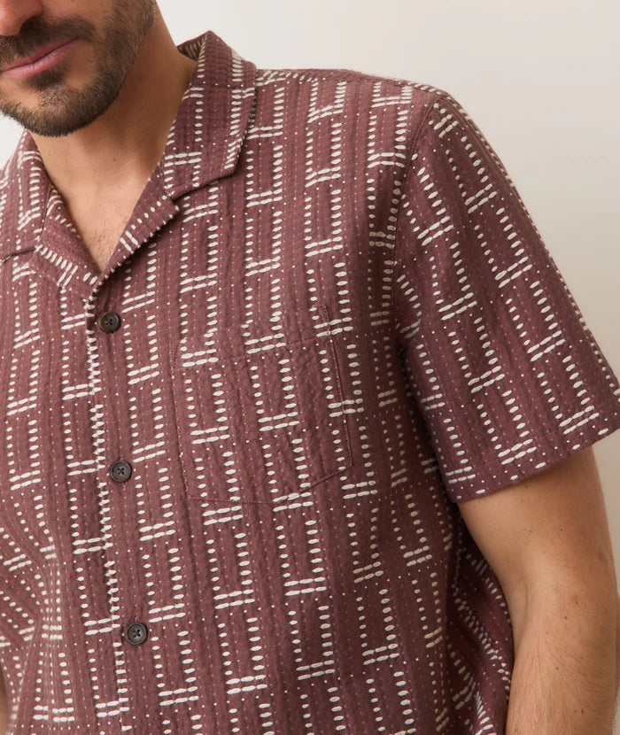 Dobby Resort Shirt - Withered Rose