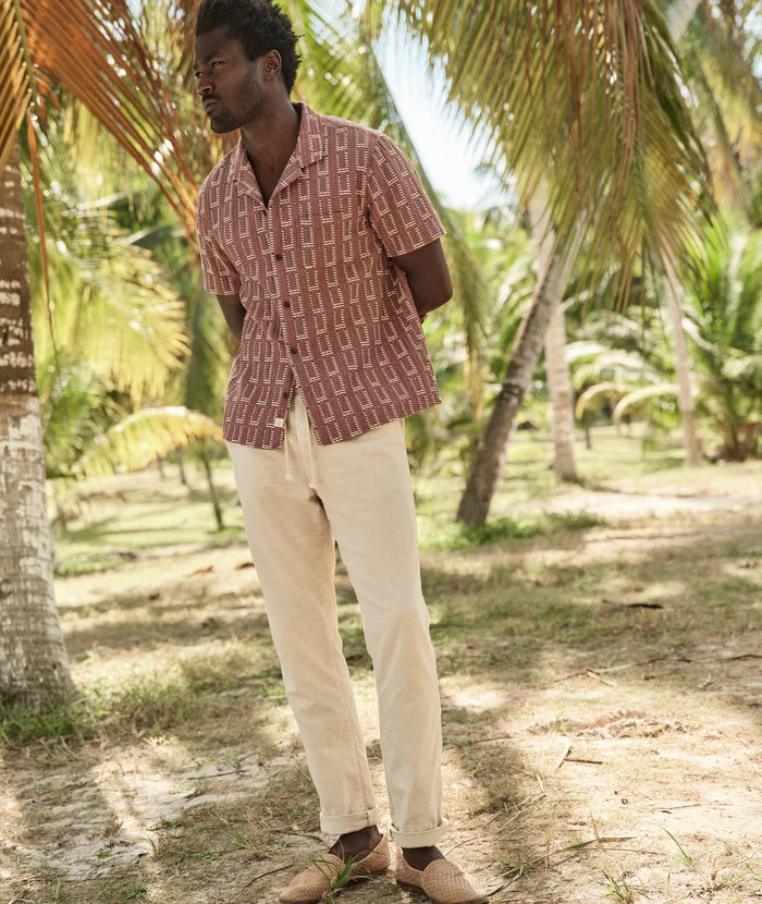 Dobby Resort Shirt - Withered Rose