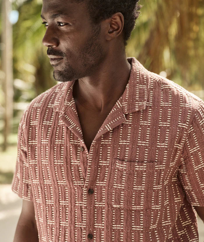 Dobby Resort Shirt - Withered Rose