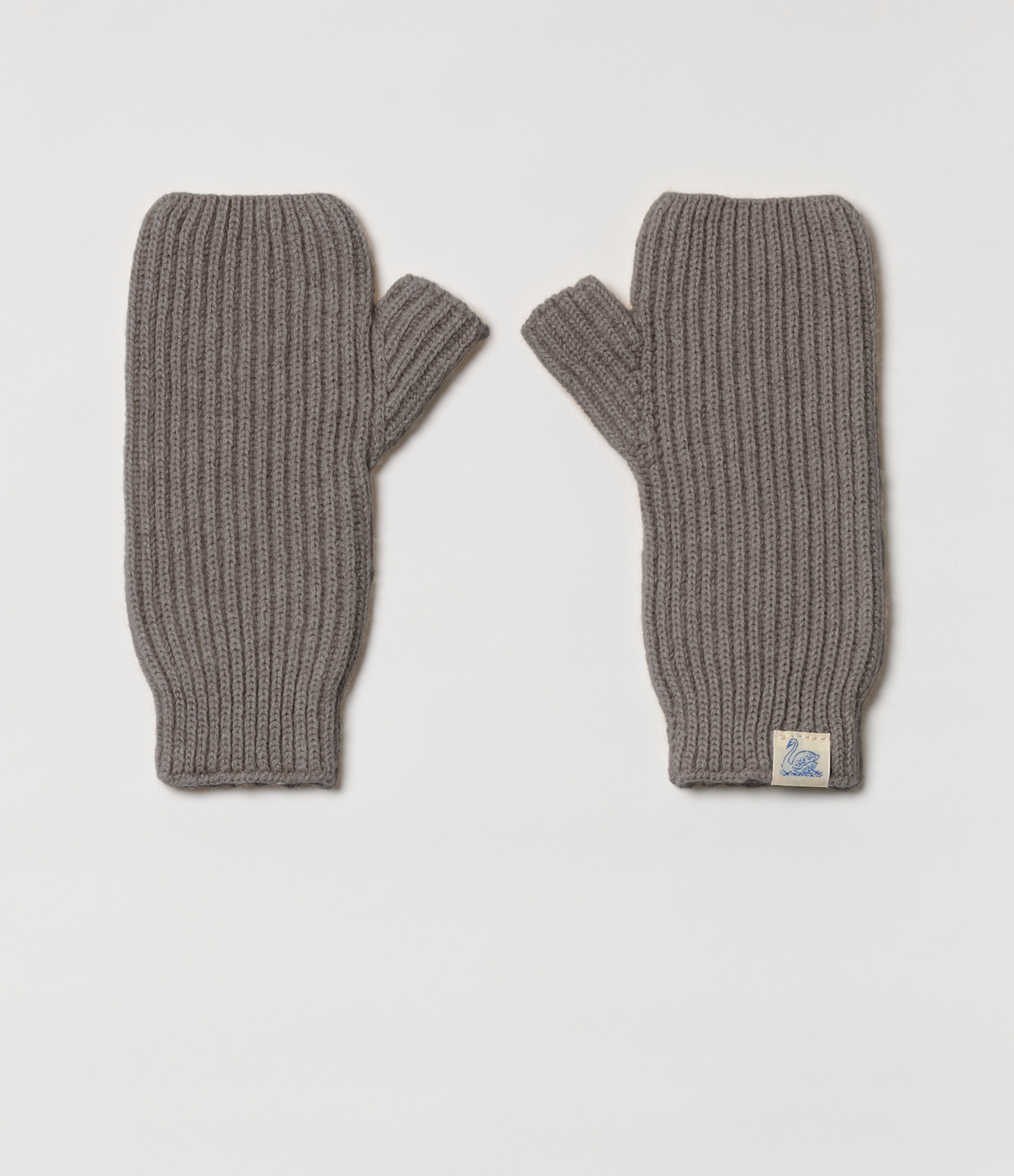 Ribbbed Merino Wool-Cashmere-Silk Wrist Warmers
