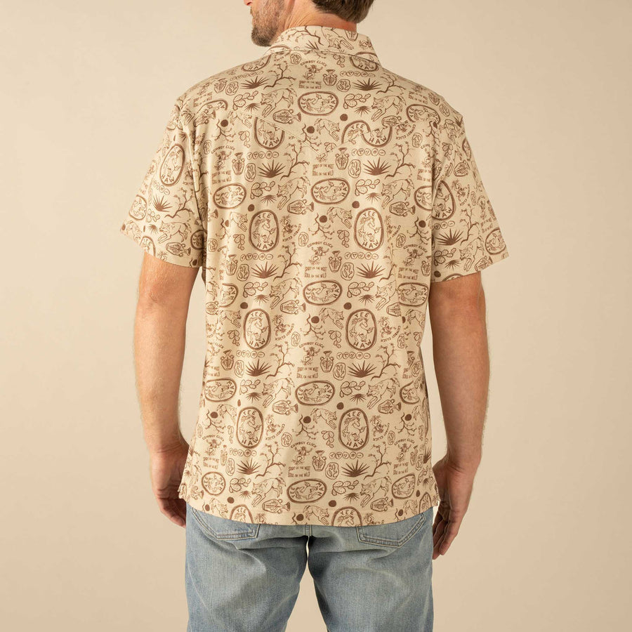 Cantina Pique Polo-Haw Yee Print