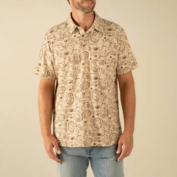 Cantina Pique Polo - Hee Haw Tan