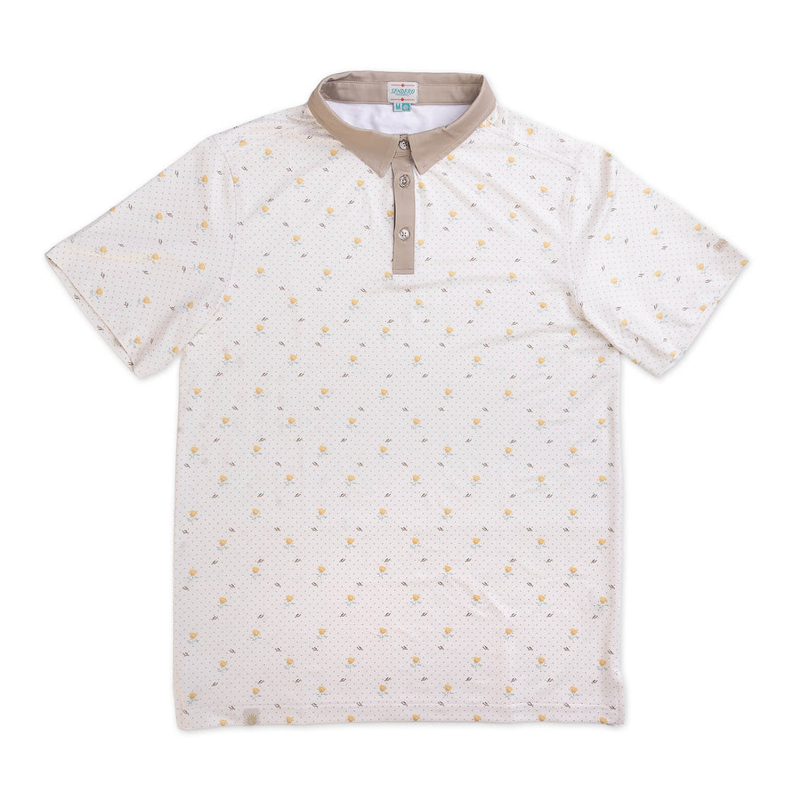 High Noon Performance Polo-Texas Rose Print
