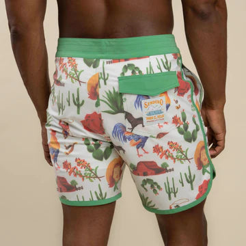 Point Bar Boardshort - Cowboy Surreal Print
