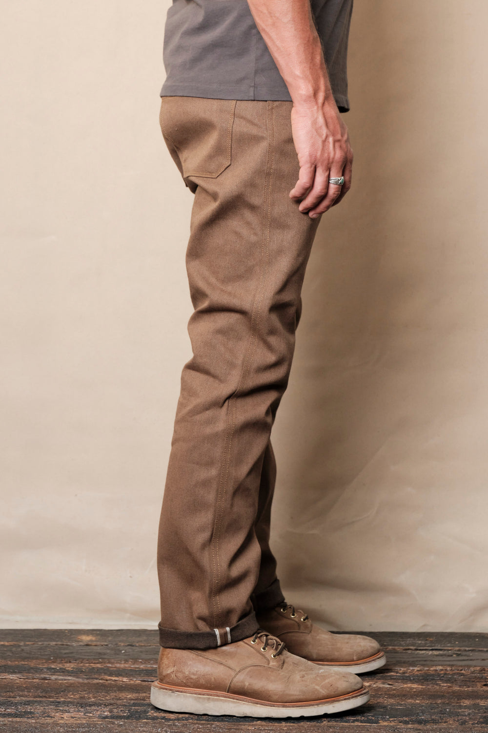 RIOS 15 OUNCE BROWN DENIM