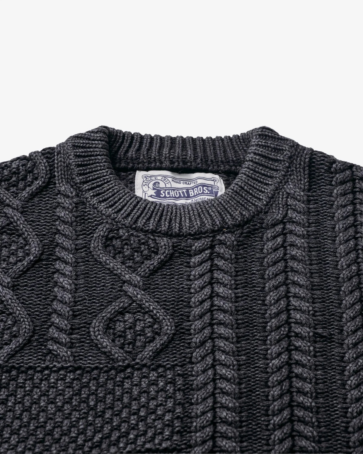 Stonewashed Patchwork Cotton Sweater