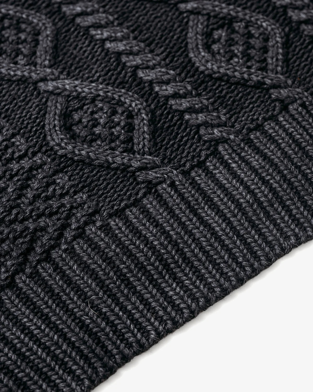 Stonewashed Patchwork Cotton Sweater
