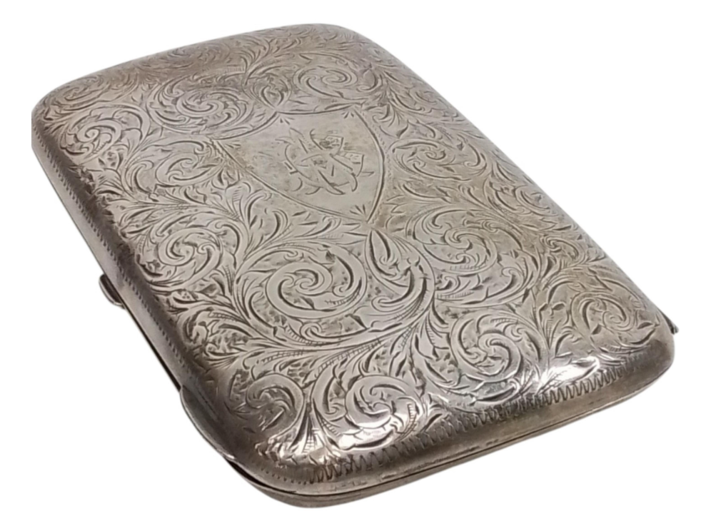 Antique Joseph Gloster Sterling Silver Cigarette Case
