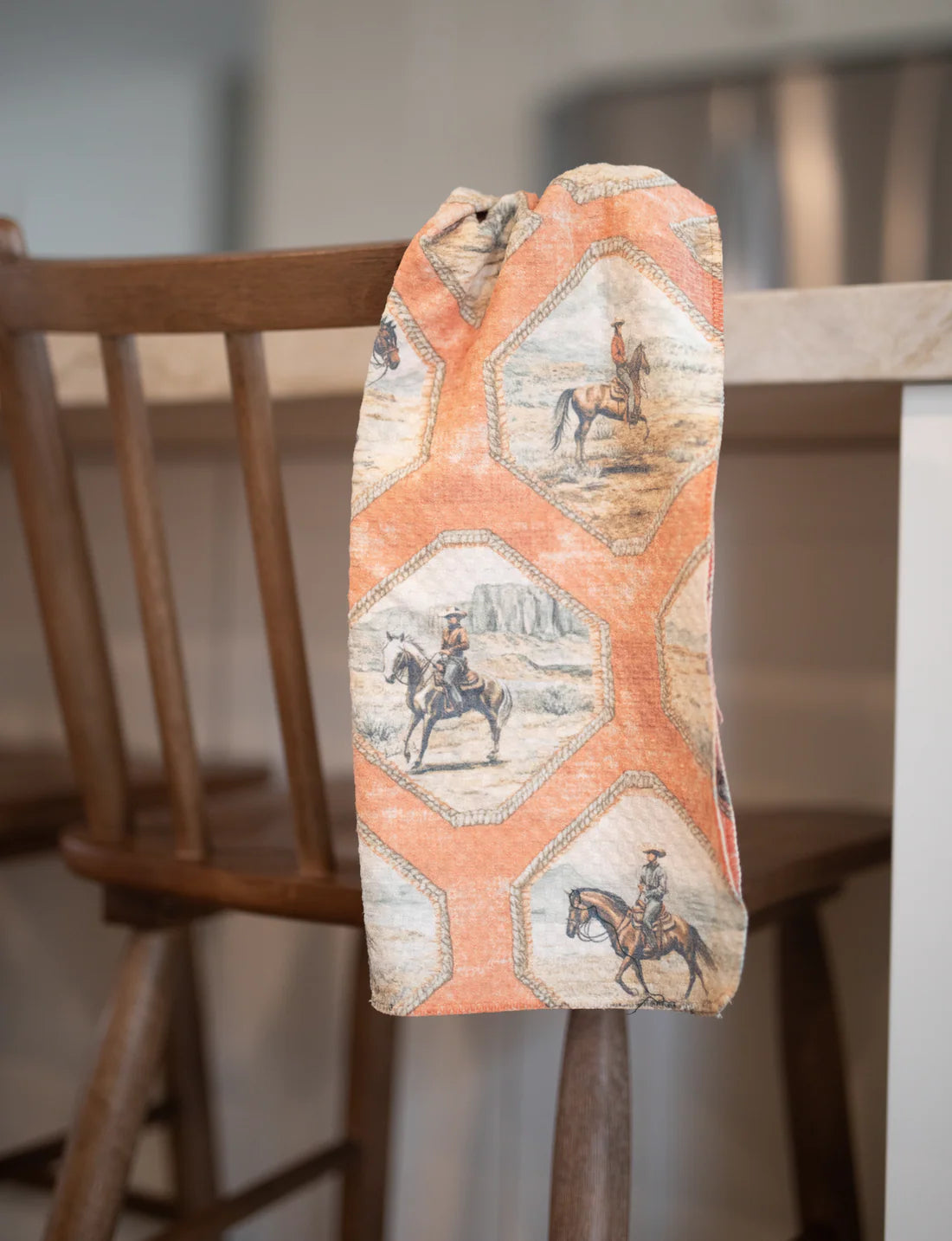 Double-Sided Tea Towel - Cowboy Frames