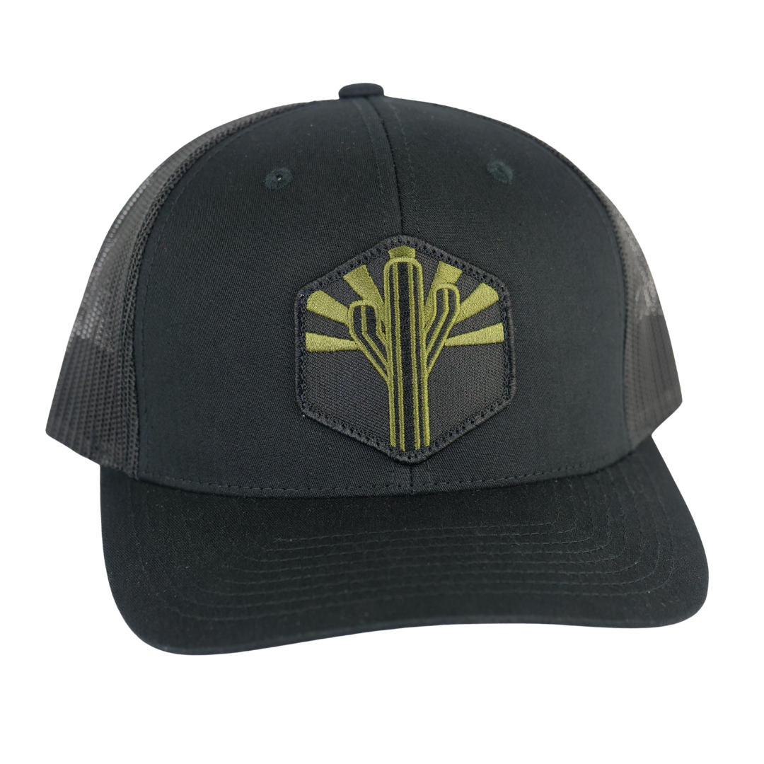 The Military Sentinel Curved Trucker - Black