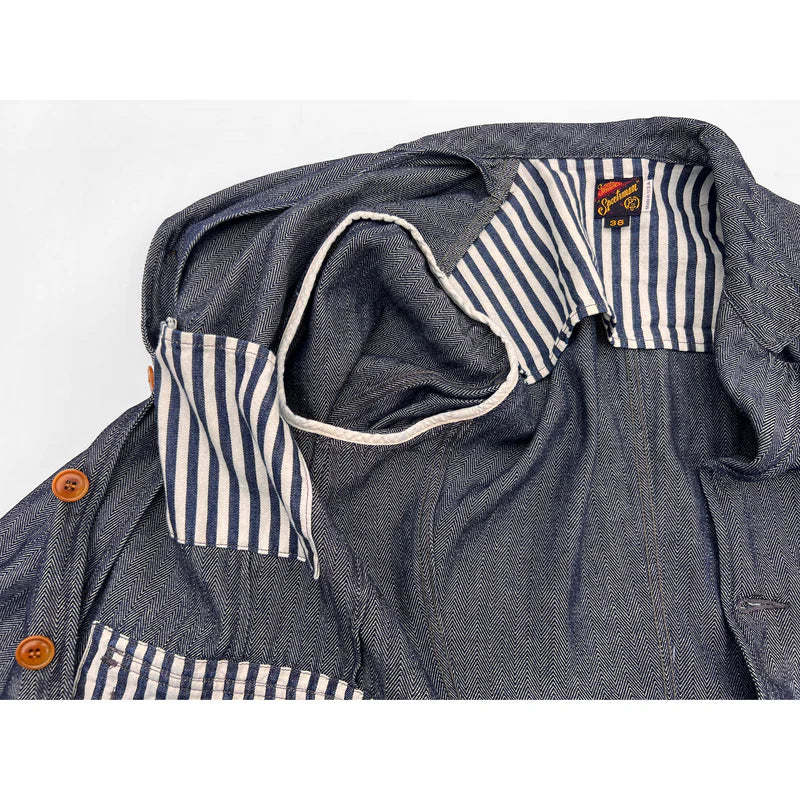 CONTINENTAL SPORTCOAT - INDIGO HBT