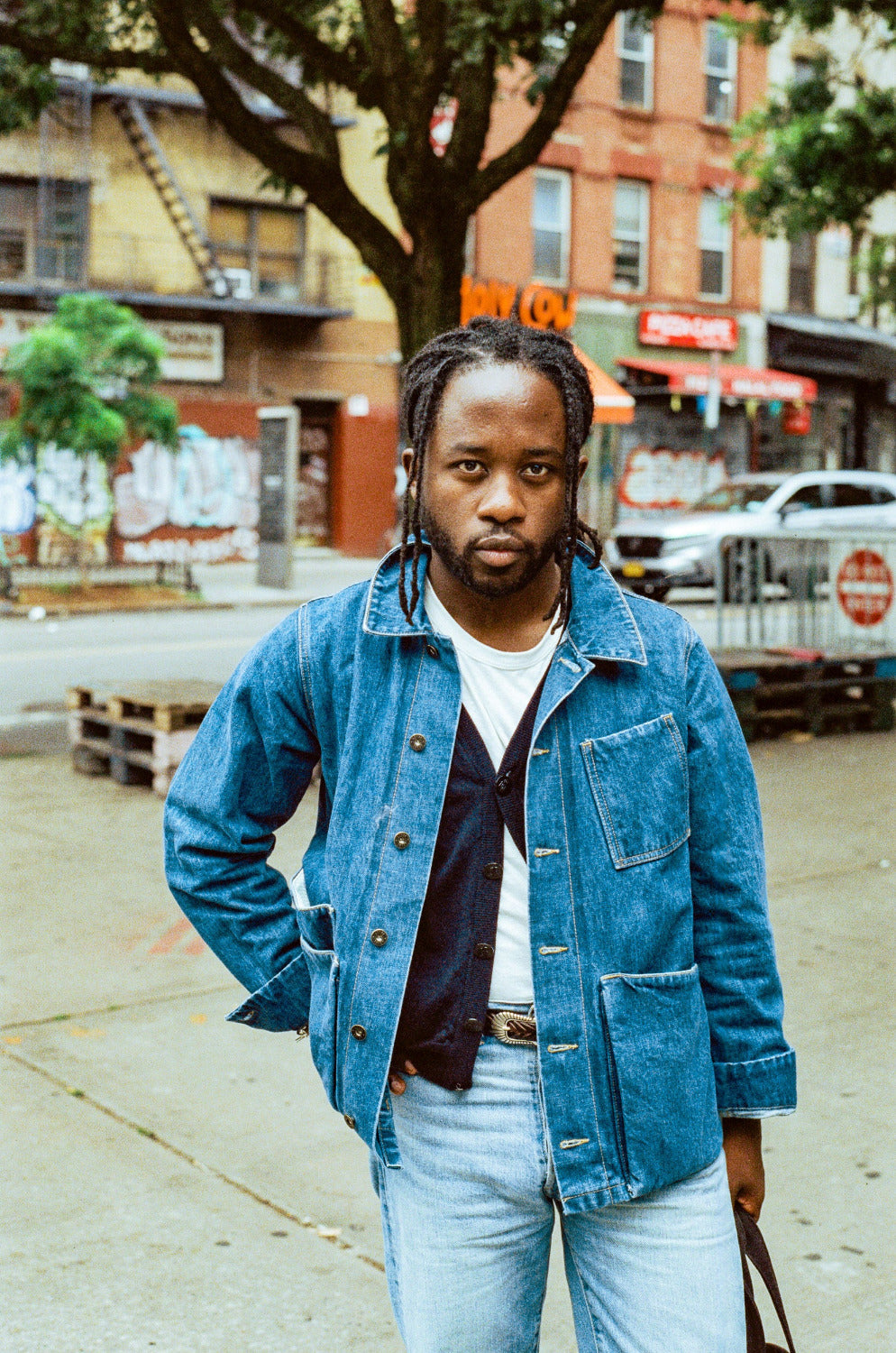 Amos Chore Coat - Stonewashed15oz Japanese Selvedge Denim