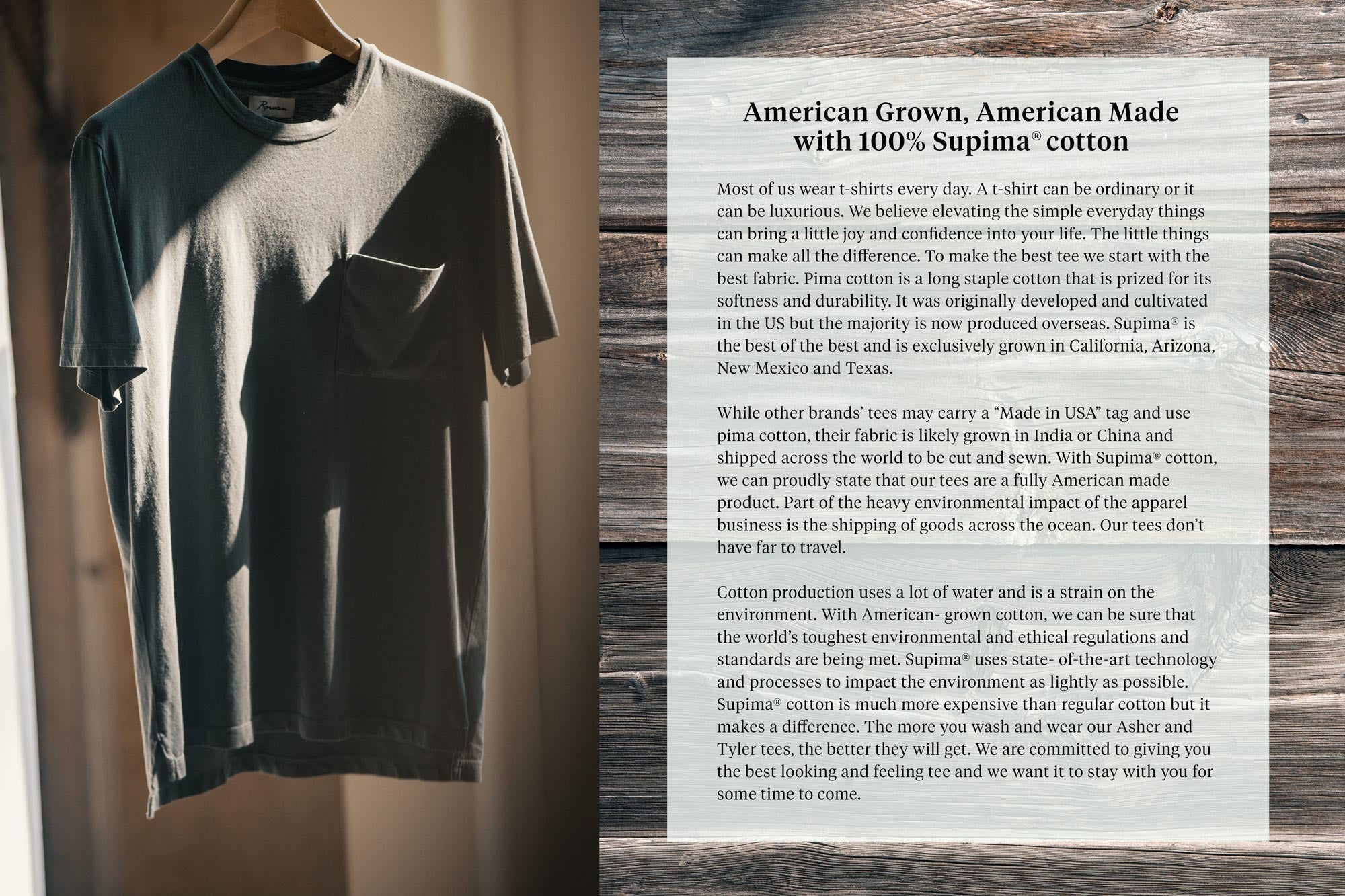 ASHER POCKET TEE - MOSS