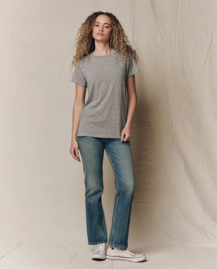 The Slim Tee. Heather Grey.